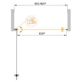 Душевая дверь Cezares ECO-O-B-1-90-C-Cr 